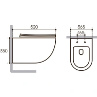 Комплект инсталляции GROHE Solido 38811KF0 с унитазом Aqueduto OVO Plus OVOT0240 и сиденьем с микролифтом (NW0232)
