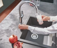 Смеситель для кухни GROHE Blue Pure Eurosmart с функцией фильтрации, с фильтром в комплекте, хром (30386000)