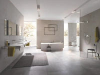 Верхний душ GROHE Rainshower 310 SmartActive, 2 режима, 400 мм, суперсталь (26475DC0)