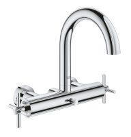 Смеситель для ванны GROHE Atrio двухвентильный, внешнего монтажа, хром (25010003)