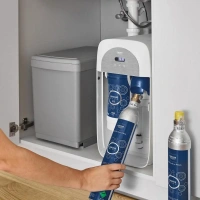 Смеситель для кухни GROHE Blue Home с системой фильтрации, охлаждения и газирования воды, Wi-Fi, темный графит матовый (31455AL1)
