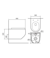 Комплект инсталляции GROHE NW0145/S с унитазом Aquatek ЕВРОПА и сиденьем с микролифтом (NW0163)