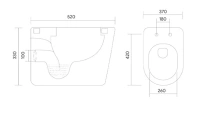 Комплект инсталляции GROHE NW0145/S с унитазом Aquatek АЛЬФА и сиденьем с микролифтом (NW0203)