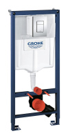 Комплект инсталляции для унитаза, GROHE Rapid SL 3 в 1 с панелью смыва Skate Cosmopolitan, хром (38772001)
