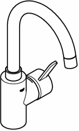 Смеситель для раковины GROHE Eurosmart Cosmopolitan, L-size, хром (32830001)