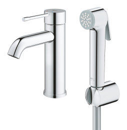 Смеситель для раковины GROHE Essence с гигиеническим душем, S-size, хром (24189000)