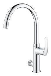 Смеситель для кухонной мойки GROHE Blue Pure Eurosmart, с функцией фильтрации, без фильтра в комплекте, хром (31722000)