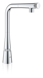 Смеситель для кухни GROHE Zedra SmartControl с вытяжным изливом, хром (31593002)