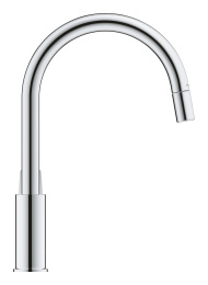 Смеситель для кухни GROHE BauLoop с вытяжным изливом, хром (30543000)