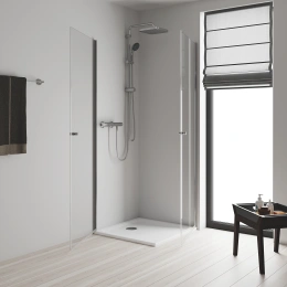 Душевая система GROHE Vitalio Start System 250 Cube Flex с переключателем потоков, хром (26698000)