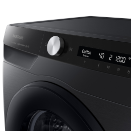 Стиральная машина Samsung WW80AG6S28ABLP с программой ускоренной стирки 8 кг, фантомный черный
