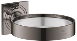 Держатель мыльницы и гнезда для фена GROHE Allure, темный графит глянец (40963A01)