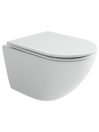 Подвесной унитаз Ceramicanova Вихрь безободковый, смыв Торнадо, белый (CN11007T)