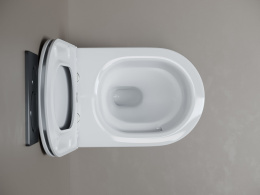 Подвесной унитаз Ceramicanova Вихрь безободковый, смыв Торнадо, белый (CN11007T)