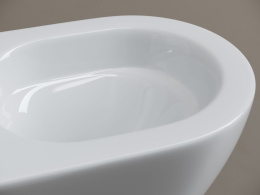 Подвесной унитаз Ceramicanova Вихрь безободковый, смыв Торнадо, белый (CN11007T)