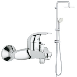 Душевой набор GROHE New Tempesta 200 со смесителем для ванны, хром (NB0046/S)