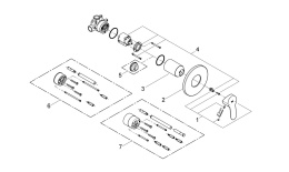 Смеситель для душа GROHE BauEdge в комплекте с монтажной частью, хром (29040000)