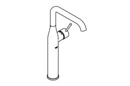 Смеситель для раковины GROHE Essence, XL-size, темный графит матовый (32901AL1)