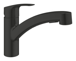 Смеситель для кухни GROHE Eurosmart с вытяжным душем, черный (303052431)