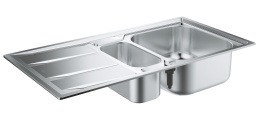Мойка GROHE из нержавеющей стали с корзинчатым вентилем, оборачиваемая, K400, 60-S 97/50 1.5 (31567SD0)