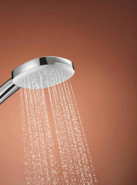 Душевой гарнитур GROHE Tempesta Cube 110 с мыльницей, 3 режима струи, душевая штанга 600 мм, 13,5 л/мин, хром (27929003)