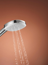 Душевой гарнитур GROHE Tempesta Cube 110 с мыльницей, 3 режима струи, душевая штанга 600 мм, 13,5 л/мин, хром (27929003)