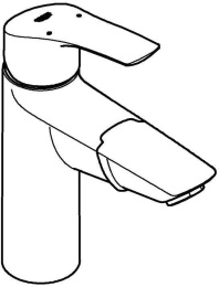 Смеситель для раковины GROHE Eurosmart, M-size, хром (23976003)