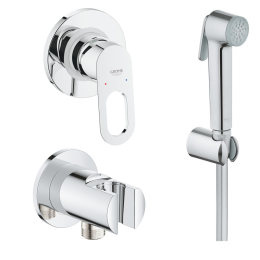 Комплект GROHE BauLoop с монтажной частью и гигиеническим душем Tempesta-F Trigger Spray 30, хром (NH0010)