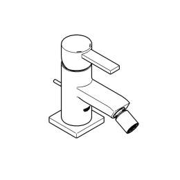 Смеситель для биде GROHE Allure с донным клапаном, хром (32147000)