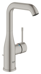 Смеситель для раковины GROHE Essence с донным клапаном, L-size, суперсталь (24174DC1)