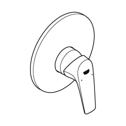 Смеситель для душа GROHE BauFlow в комплекте с монтажной частью, хром (29112000)