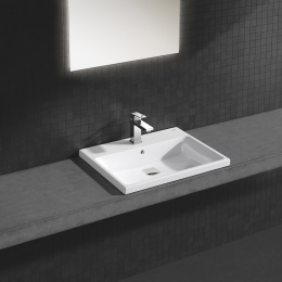 Смеситель для раковины GROHE Eurocube с донным клапаном, M-size, хром (23445000/U1), уцененный товар