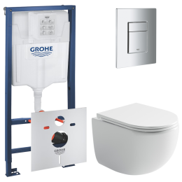 Комплект инсталляции GROHE Rapid SL 4 в 1 с унитазом Пик CN4007 и звукоизоляционным комплектом (NW0778)