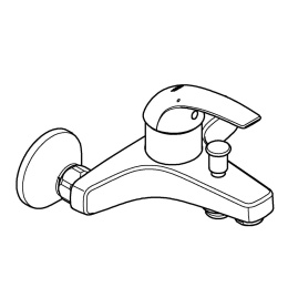 Смеситель для ванны GROHE BauCurve, хром (23599000)