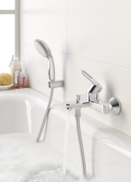 Смеситель для ванны GROHE BauLoop, хром (23603000)
