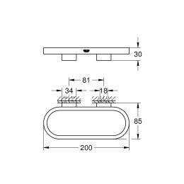 Кольцо для полотенца GROHE Selection, теплый закат матовый (41035DL0)