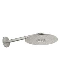 Верхний душ GROHE Rainshower SmartActive 310, 2 режима, 430 мм, сатиновая сталь (26475MS0)