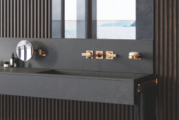 Внешняя часть смесителя для раковины GROHE Allure скрытого монтажа, на 3 отверстия, S-Size, теплый закат матовый (20189DL2)