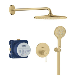 Душевая система GROHE Essence со смесителем для душа, холодный рассвет матовый (25287GN0)