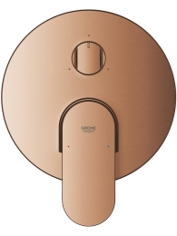 Внешняя часть смесителя для ванны GROHE Plus с переключателем на 3 положения, теплый закат матовый (24093DL4)