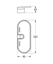 Пластиковая полочка GROHE Vitalio (27725000)