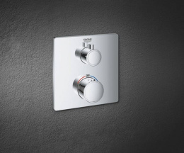 Внешняя часть термостата для ванны GROHE Grohtherm на 2 потребителя, хром (24080000)