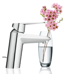 Смеситель для раковины GROHE Eurodisc Cosmopolitan с донным клапаном, S-size, хром (2338920E)