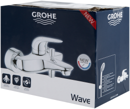 Смеситель для ванны GROHE Wave, хром (32286001)