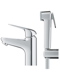 Смеситель для раковины GROHE EuroPro с гигиеническим душем, хром (24264001)