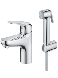 Смеситель для раковины GROHE EuroPro с гигиеническим душем, хром (24264001)