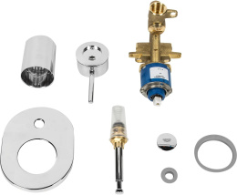 Смеситель для ванны GROHE BauClassic в комплекте с монтажной частью, хром (29047000)