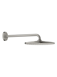 Верхний душ GROHE Rainshower 310 Mono с душевым кронштейном, 1 режим, сатиновая сталь (26558MS0)