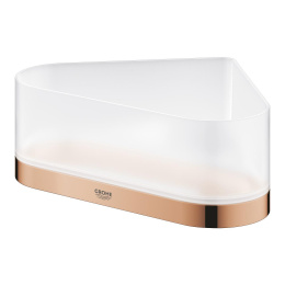 Полочка для душа GROHE Selection, угловая с держателем, теплый закат глянец (41038DA0)