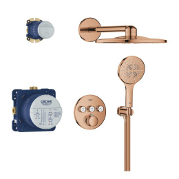 Душевая система GROHE Grohtherm SmartControl с термостатом для душа, теплый закат глянец (34863DA0)